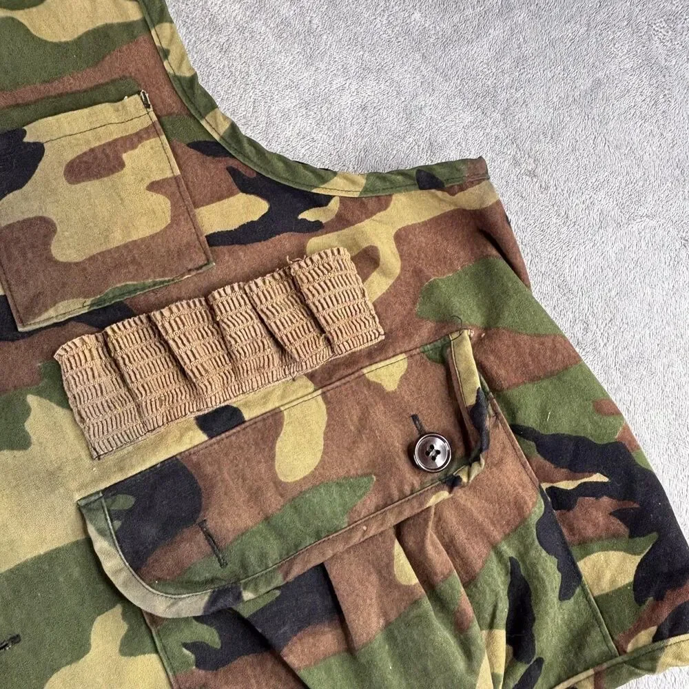 Caliber Sportsman's Camo Duck‎ Hunting Shooting Vest Mens Large Shell Loops